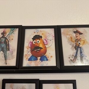 SOLD !!! Toy Story Character Art Prints